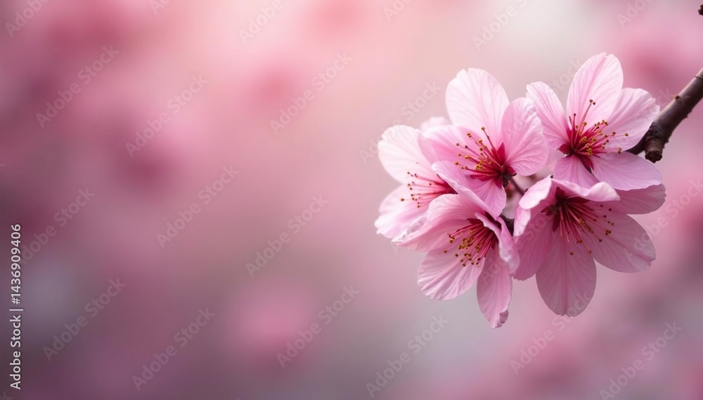 Delicate pink cherry blossoms, full bloom, soft focus, design, floral pattern, beautiful Delicate pink cherry blossoms, full bloom, soft focus, design, floral pattern, beautiful