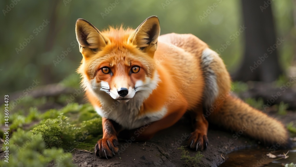 Obraz premium Ostrich Running in African Savannah: Fastest Flightless Bird in Action