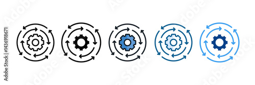 Abilities Icon Set Multiple Style Collection