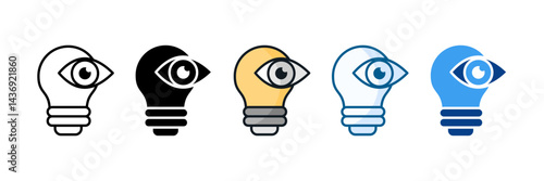 Evaluate Intelligence Icon Set Multiple Style Collection