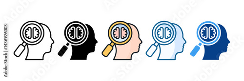 Lateral Thinking Icon Set Multiple Style Collection