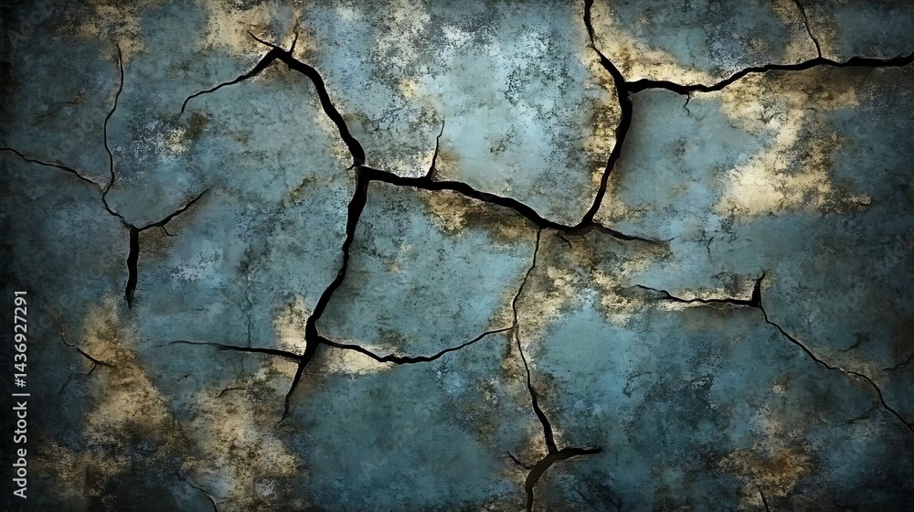 Obraz premium Cracked wall texture background design