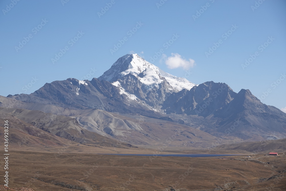 View on Huayna Potosi, Bolivia View on Huayna Potosi, Bolivia