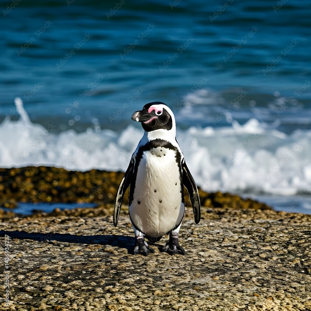 Obraz premium penguin on the beach