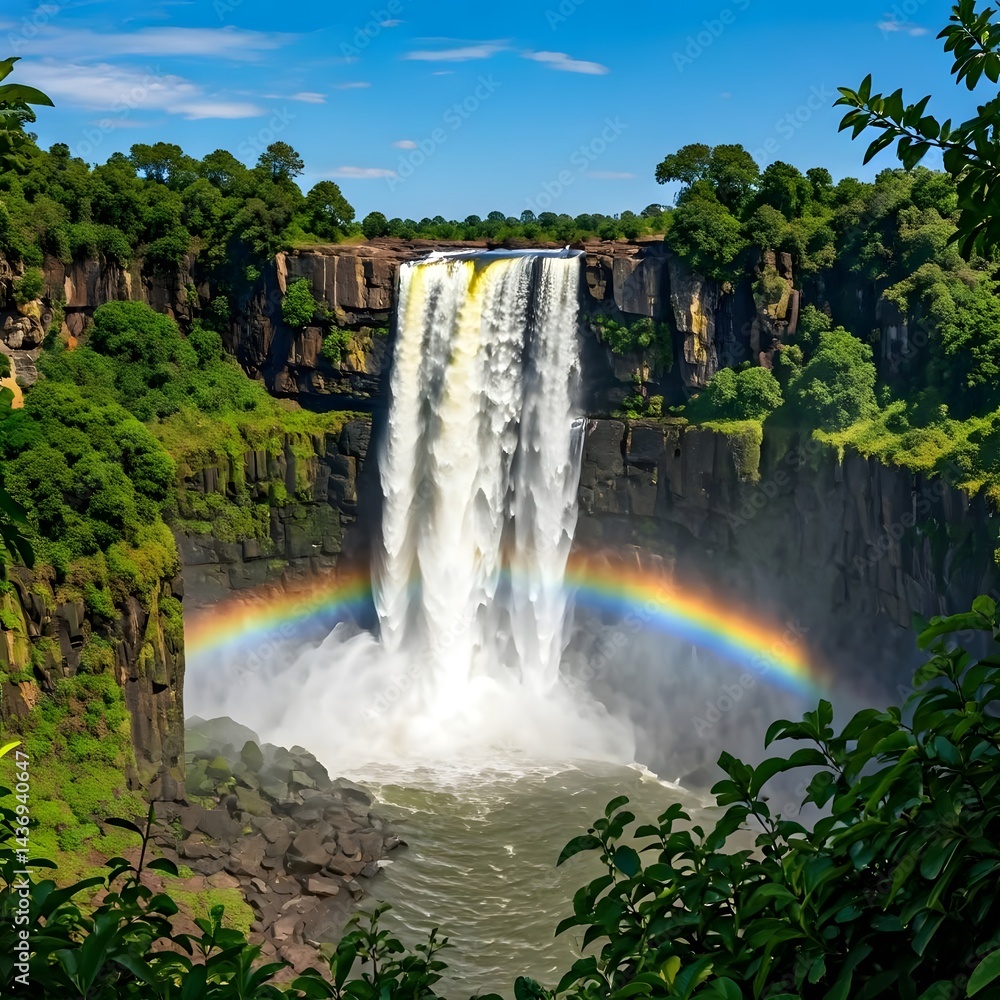 Obraz premium Murchison Falls’ Powerful Rapids