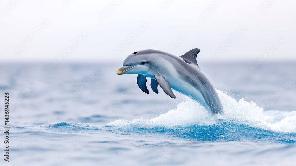 Fototapeta premium Dolphin leaping out of water (1)