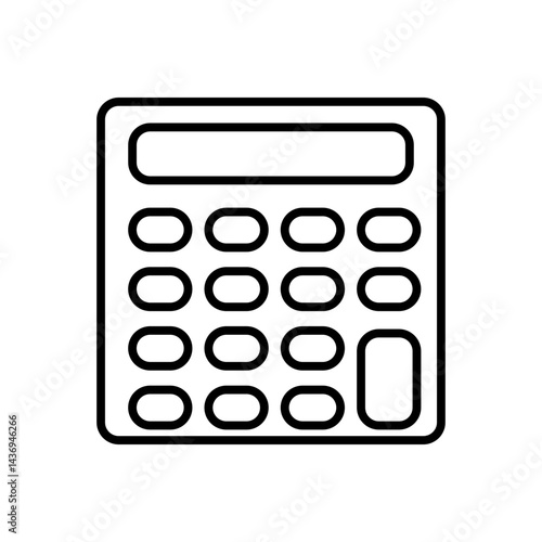 calculator line icon