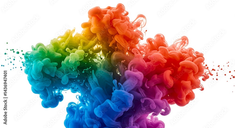 Fototapeta premium Chromatic Bloom AI Generated