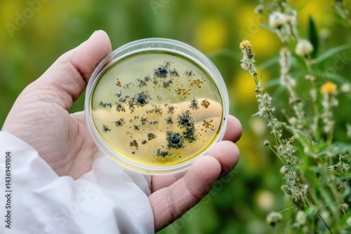 Obraz na płótnie Microbe: tiny organism, bacterial cell, invisible entity, single germ, microscopic life, unicellular being, minuscule pathogen, biological unit, minute creature, microbial form. w salonie