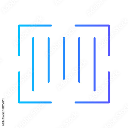barcode gradient icon