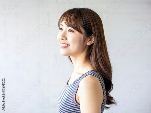 若い日本人の女性　AI生成画像 