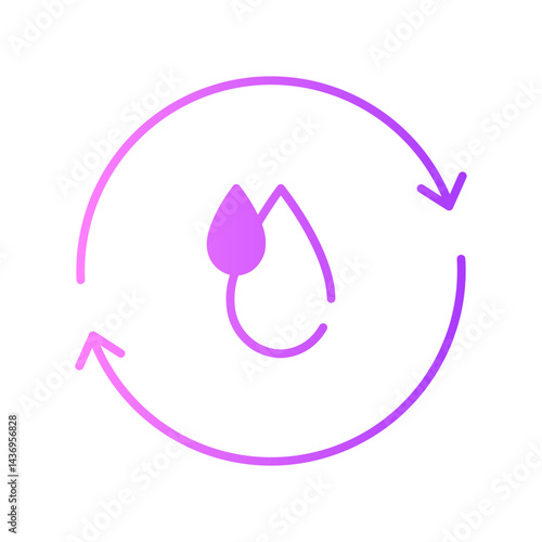 menstrual cycle gradient icon