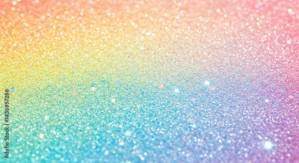 Fototapeta premium Rainbow Dust & Shimmer AI Generated