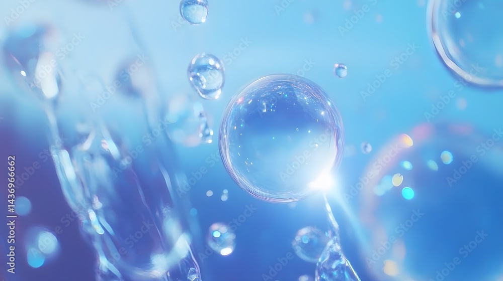 Abstract Blue Water Bubbles Background Texture Abstract Blue Water Bubbles Background Texture
