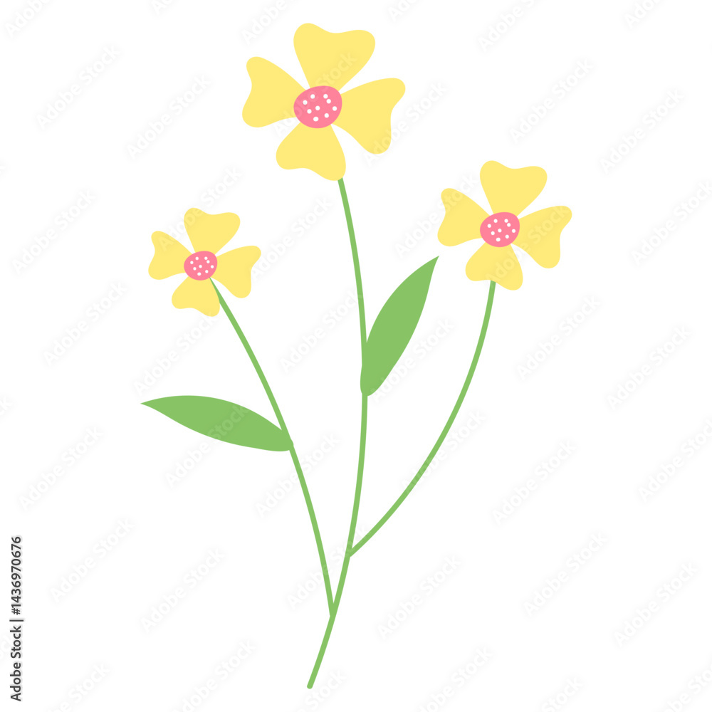 Naklejka premium Flower Illustration