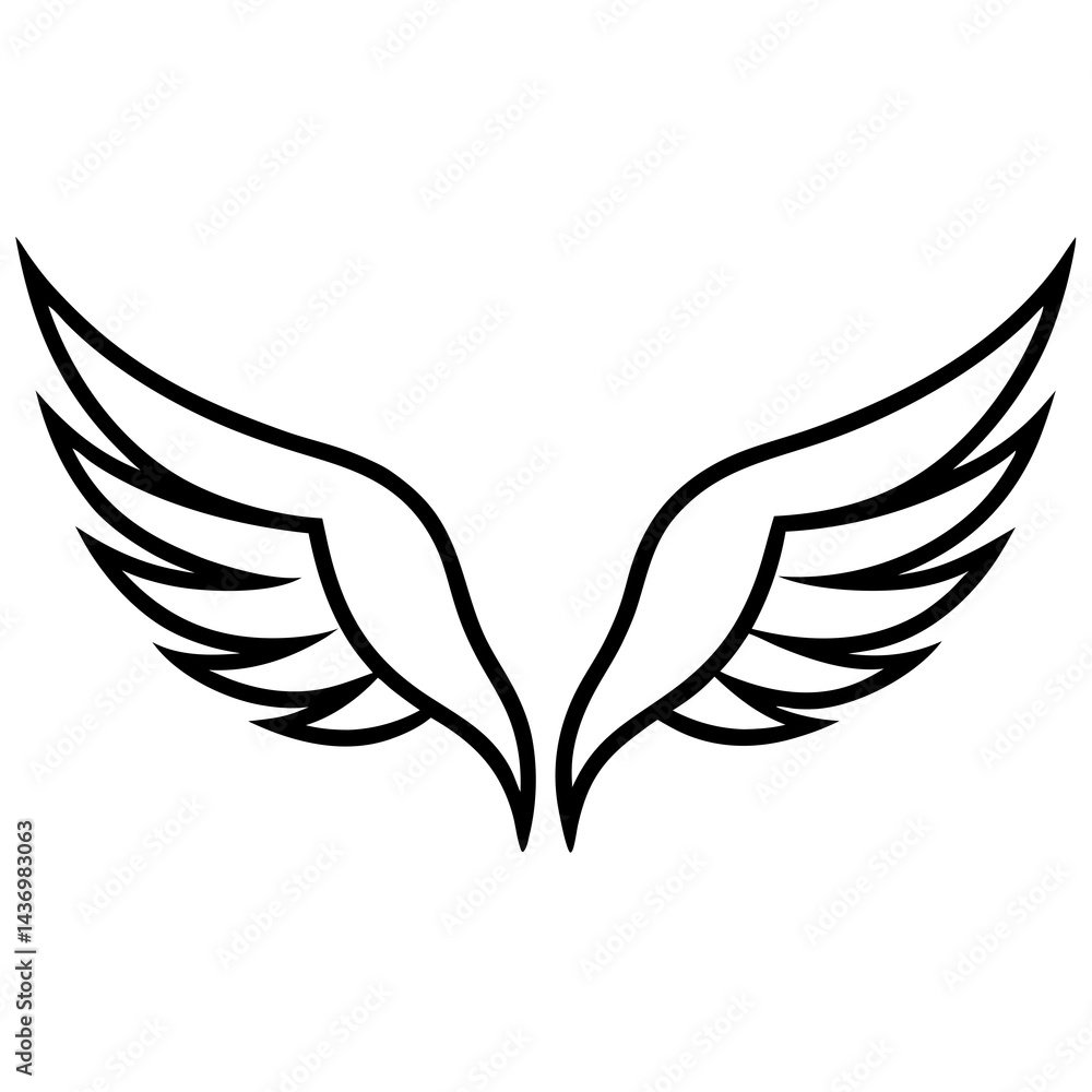 Fototapeta premium wings vector