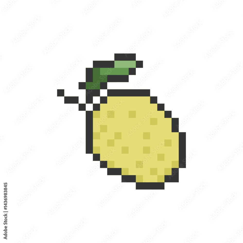 Fototapeta premium fruit cute retro pixel art