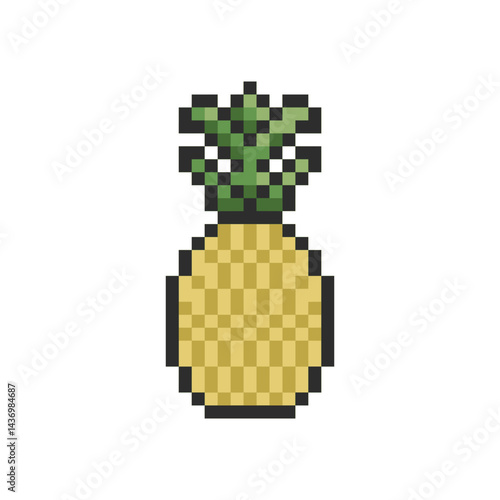 fruit cute retro pixel art