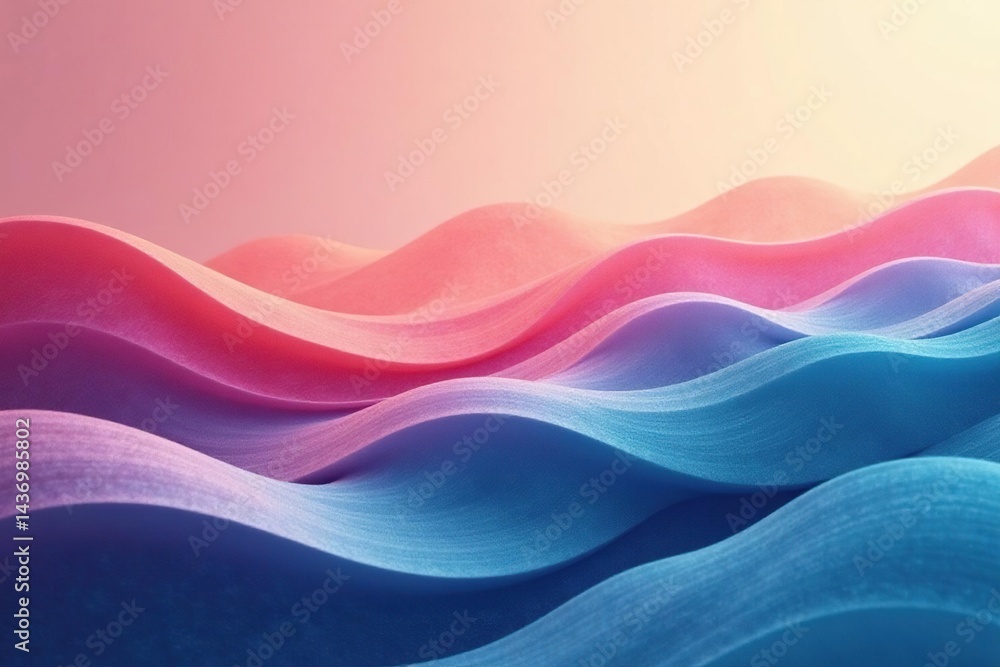 Fototapeta premium Interlocking organic waves, muted tones create a tranquil vibe , background, stone, texture