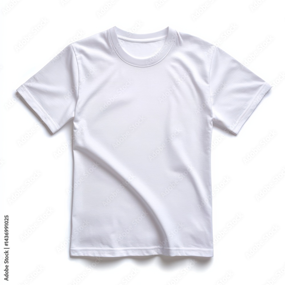 Cotton t-shirt showcase studio setting hyperrealistic image minimalist environment front view detailed concept for fashion Cotton t-shirt showcase studio setting hyperrealistic image minimalist environment front view detailed concept for fashion