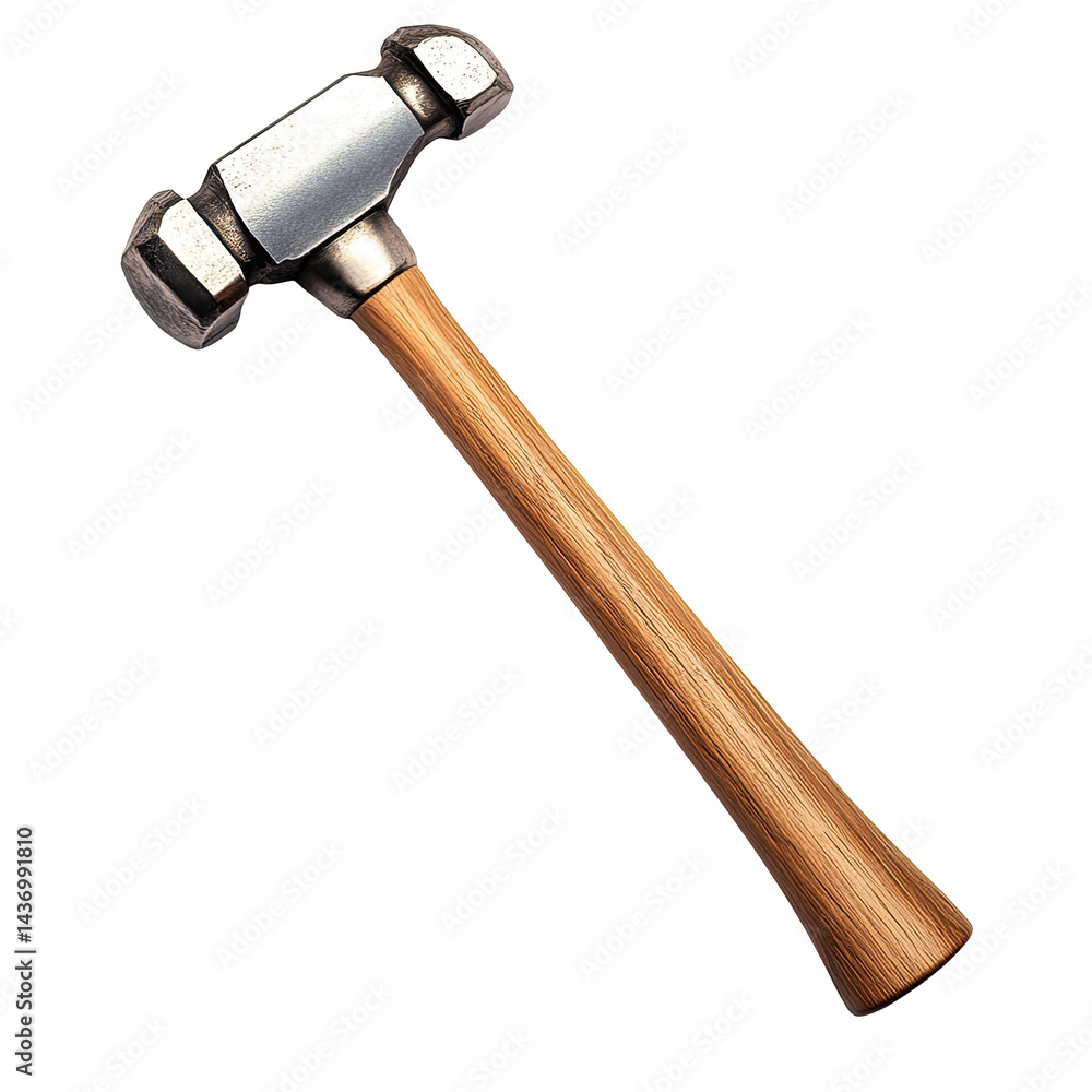 Metal hammer with wooden handle Metal hammer with wooden handle