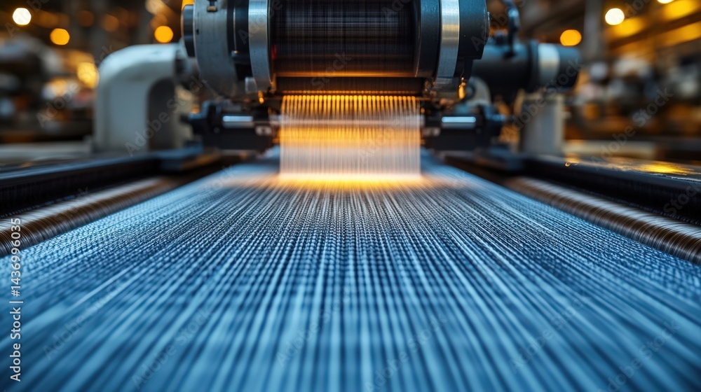 Fototapeta premium Modern manufacturing process with automated machinery and precision engineering techniques
