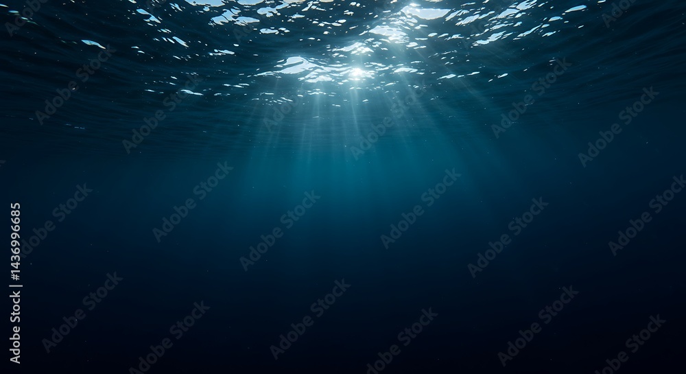 Obraz premium Submerged Solstice AI Generated