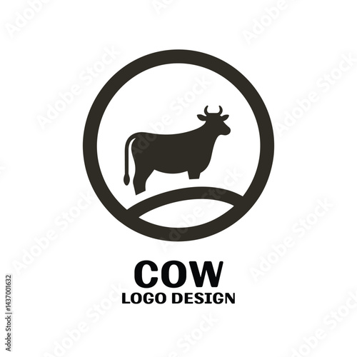 Cow Vector Logo Design