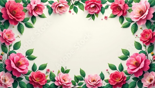 Intricate floral wallpaper with symmetrical layout, luxury, background, blossom