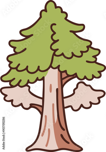 Majestic Trees and Forest Icons  sitka-spruce, ironwood, mesquite, sequoia, giant redwood, monkey puzzle, black walnut, kapok, coast redwood, douglas fir