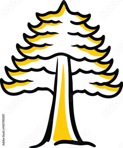 Majestic Trees and Forest Icons  sitka-spruce, ironwood, mesquite, sequoia, giant redwood, monkey puzzle, black walnut, kapok, coast redwood, douglas fir