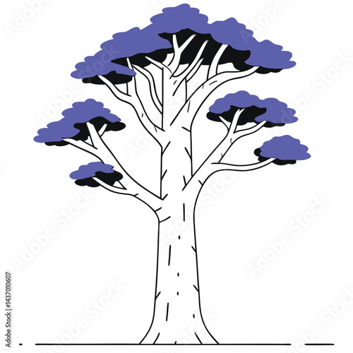 Majestic Trees and Forest Icons  sitka-spruce, ironwood, mesquite, sequoia, giant redwood, monkey puzzle, black walnut, kapok, coast redwood, douglas fir