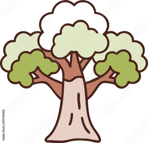 Majestic Trees and Forest Icons  sitka-spruce, ironwood, mesquite, sequoia, giant redwood, monkey puzzle, black walnut, kapok, coast redwood, douglas fir