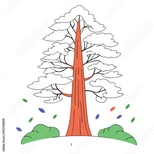 Majestic Trees and Forest Icons  sitka-spruce, ironwood, mesquite, sequoia, giant redwood, monkey puzzle, black walnut, kapok, coast redwood, douglas fir