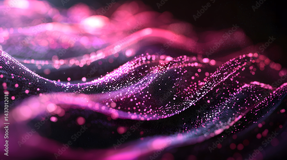 Illuminating data flow abstract space digital art virtual environment futuristic viewpoint glowing particles Illuminating data flow abstract space digital art virtual environment futuristic viewpoint glowing particles