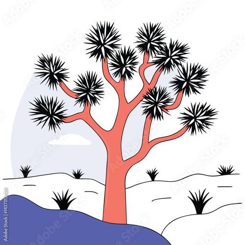 Desert Trees and Cactus Icons saguaro technically a cactus, quiver, dragon, date palm, tamarisk, desert ironwood, palo verde, joshua, acacia