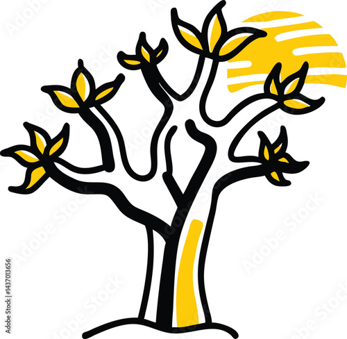 Desert Trees and Cactus Icons saguaro technically a cactus, quiver, dragon, date palm, tamarisk, desert ironwood, palo verde, joshua, acacia