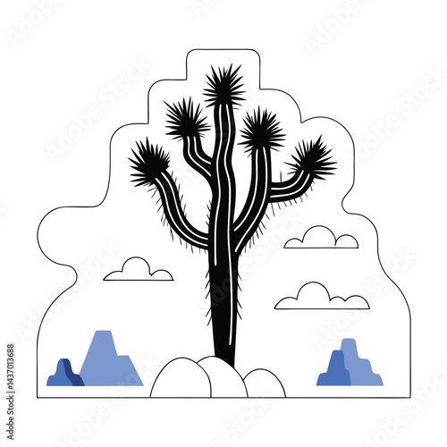 Desert Trees and Cactus Icons saguaro technically a cactus, quiver, dragon, date palm, tamarisk, desert ironwood, palo verde, joshua, acacia