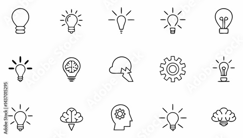 set of idea related line icons  creative  lightbul (2).eps