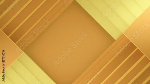 Abstract Gold Paper with Diagonal Shadow Layers