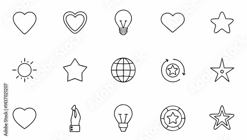 set of personal values related line icons  editabl (3).eps
