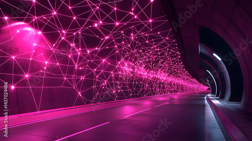 Visualizing cloud computing and decentralized systems digital space infographic tech environment global perspective data flow