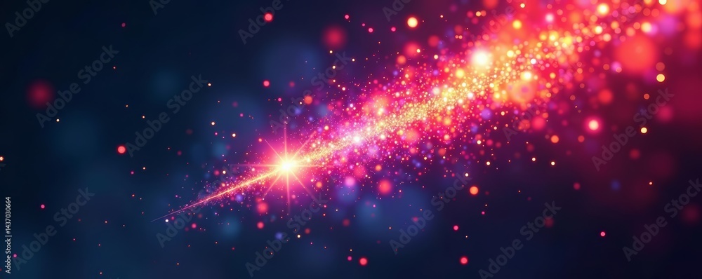 Fototapeta premium Futuristic technology concept with dynamic particle burst, technology, burst