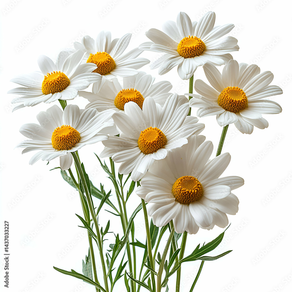 Fototapeta premium White daisies bouquet