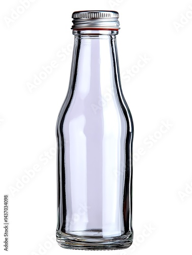 Wallpaper Mural A clear glass bottle with a silver lid Torontodigital.ca