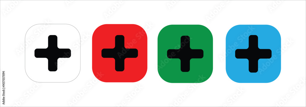 Obraz premium plus gradient icon graphic design