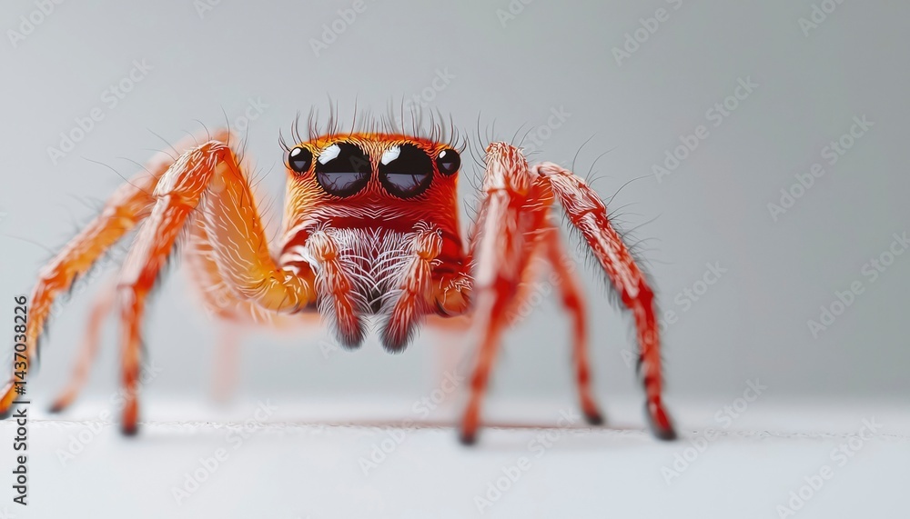 Close-up of a jumping spider Close-up of a jumping spider