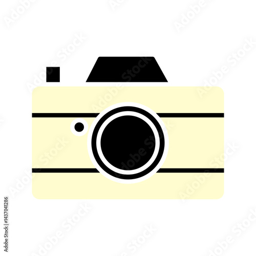 Camera icon . flat illustration of vector icon on white background