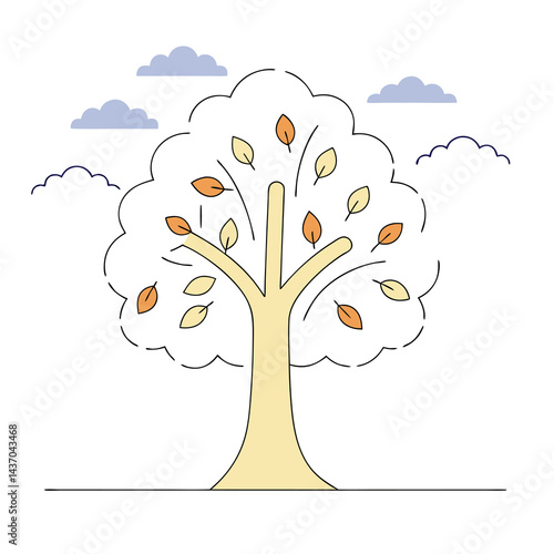 Popular Forest Trees and Nature Icons  birch, spruce, cedar, elm tree, beech tree, poplar, chestnut, sweetgum, aspen tree, sycamore
