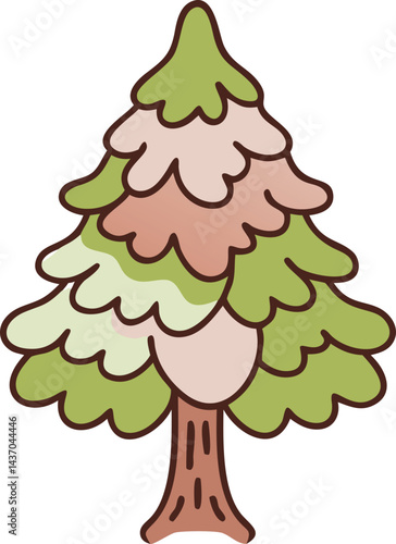 Popular Forest Trees and Nature Icons  birch, spruce, cedar, elm tree, beech tree, poplar, chestnut, sweetgum, aspen tree, sycamore
